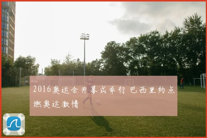 2016奥运会开幕式举行 巴西里约点燃奥运激情